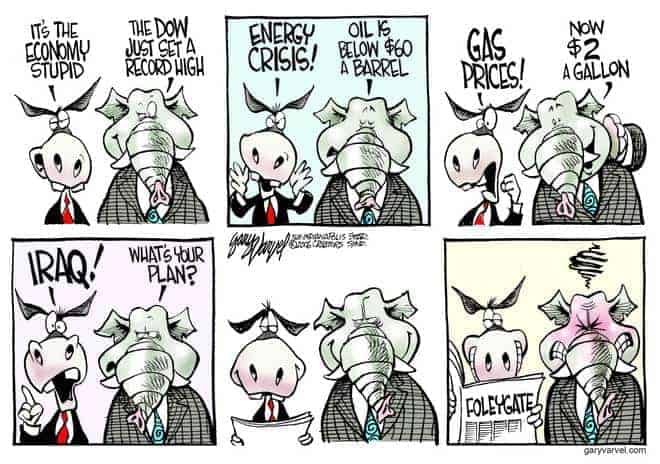 Editorial Cartoons by Gary Varvel – gv1006cd – 06 October 2006