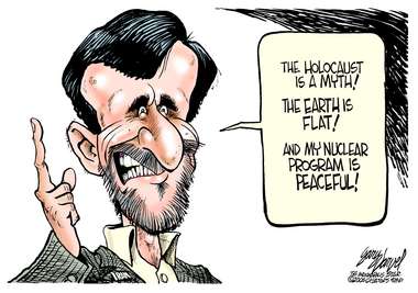 Iran’s Ahmadinejad Says the Holocaust Is a Myth – Gary Varvel