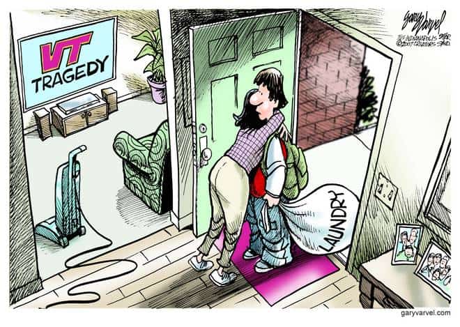 Editorial Cartoons by Gary Varvel – gv20070418cd – 18 April 2007
