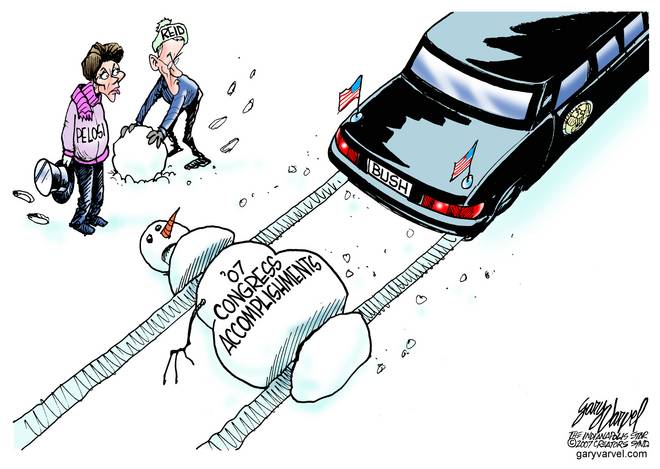 Editorial Cartoons by Gary Varvel – gv20071221cd – 21 December 2007