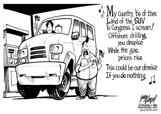 Editorial Cartoons by Gary Varvel – gv20080702d – 02 July 2008