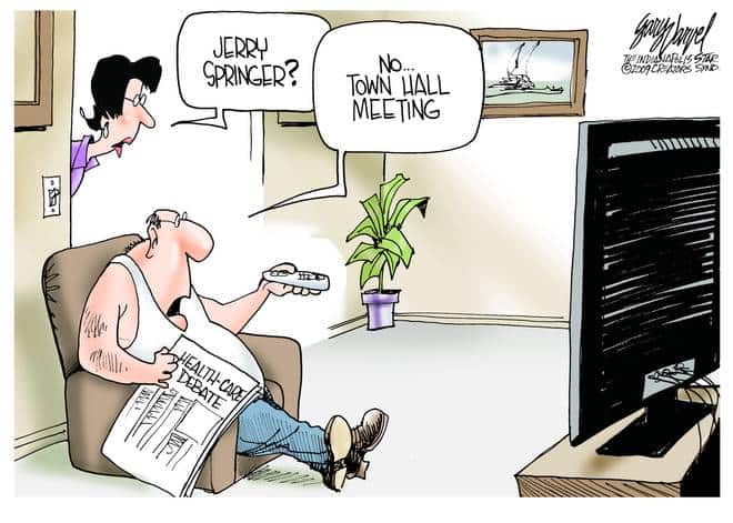 Editorial Cartoons by Gary Varvel – gv20090811cd – 11 August 2009