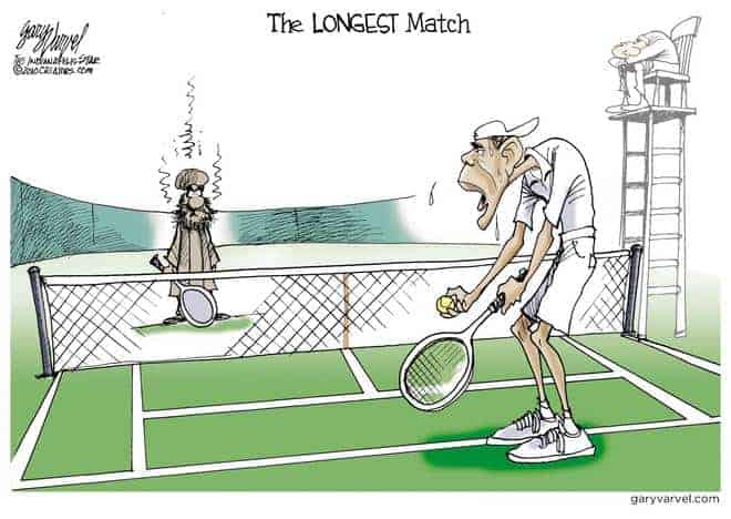 Obama goes another set with Osama.