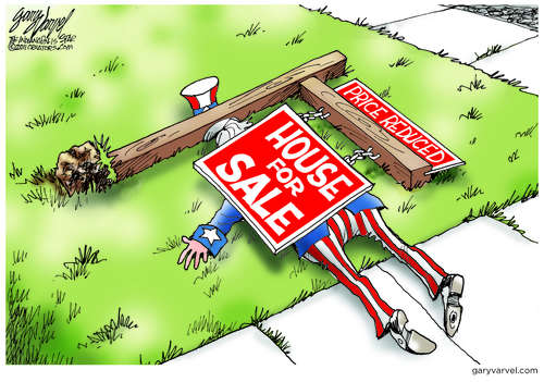 Uncle Sam Hit By Falling Home Prices