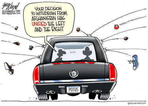 Obama Targeted By Flying Shoes From All Sides