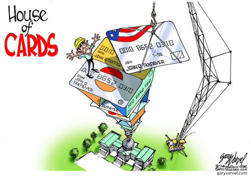 Obama Shovel Ready Job Is A House Of Credit Cards