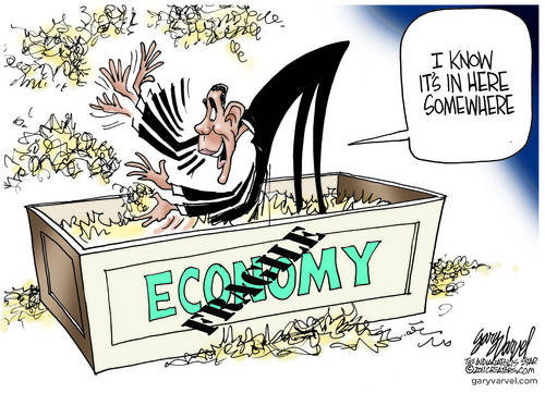 Obama Searches Desperately For The Economy