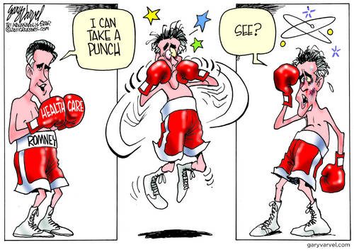Romney Can Take Punches – Except His Own