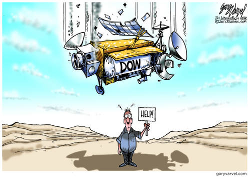 Plea For Help As DOW Plummets Like So Much Space Junk