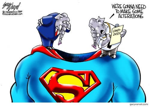 Republican Super Candidate Of Smaller Stature Than First Thought