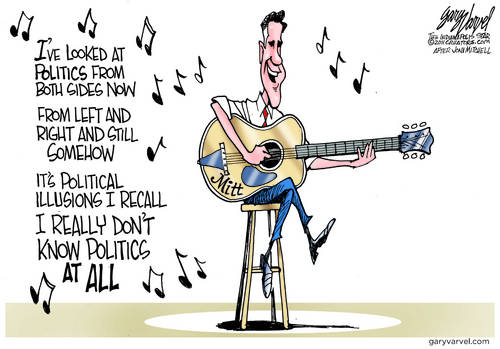 Unable To Work Out The Politics, Mitt Takes Up Solo Singing