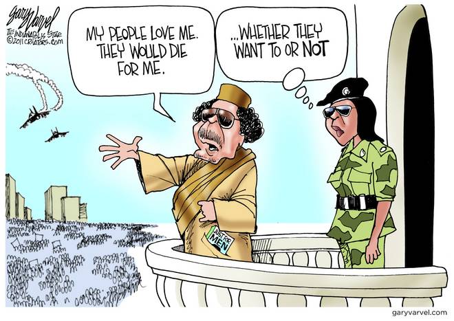 Gaddafi Delusional - Nothing New