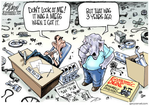 Obama Takes Responsibility For His Own Mess. Nope!