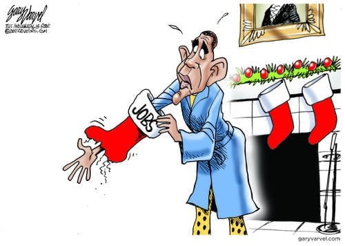 It Seems The Jobs Christmas Stocking Has A Hole