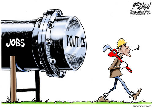 Obama Tightens The Politics Cap, Shuts Off Jobs Pipeline