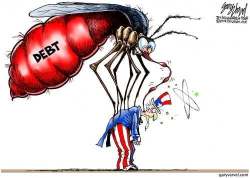 The Debt Mozzie Hits Uncle Sam In The Neck, Sucks Out His Blood