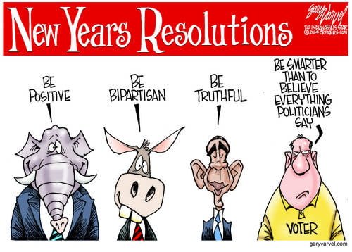 Excellent Political New Years Resolutions For 2014