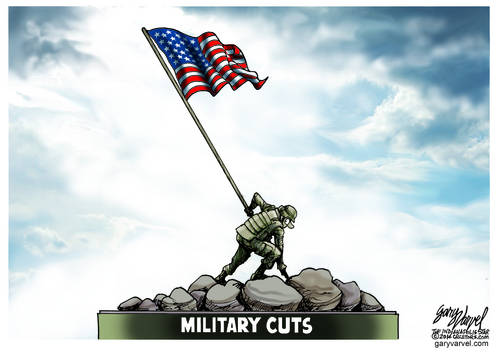 Imagine The Effect Of Spending Cuts On The Raising Of The Flag