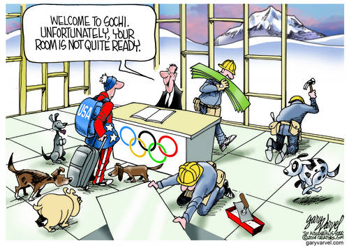 Welcome To Sochi. Your Room Will Be Ready Momentarily