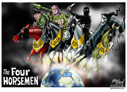 The Four Horsemen of the Apocalypse Prepare For The End Times