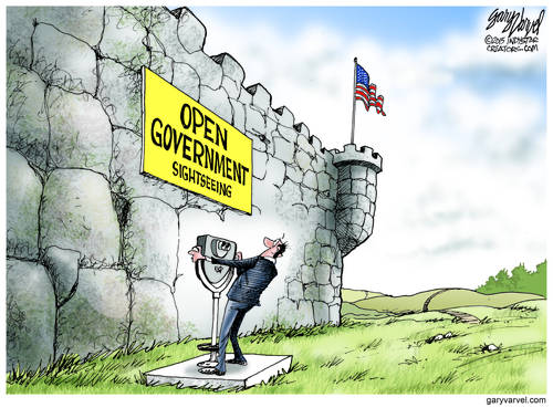 US Open Government Looks More Like A Massive Fortress Every Day