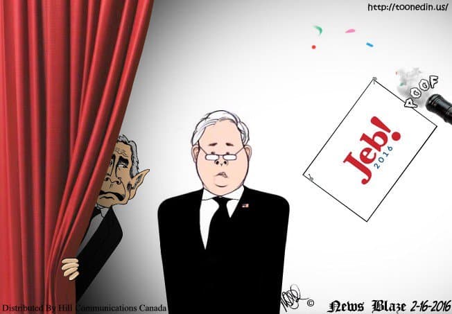 Jeb Bush, President in Waiting, With George, President in Hiding