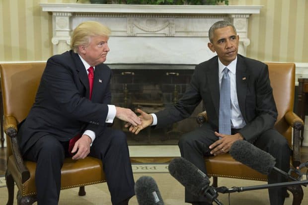 No Love Lost Between Trump and Obama