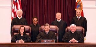 The Justices of the Supreme Court of Florida as of February 8, 2017.