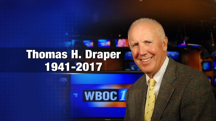 Maryland’s WBOC-TV Founder Tom Draper Dies at 76