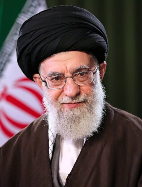 Ayatollah Ali Khamenei, the Islamic Republic of Iran second and current supreme leader Khamenei.ir, Iran's reality check, CC BY 4.0, via Wikimedia Commons