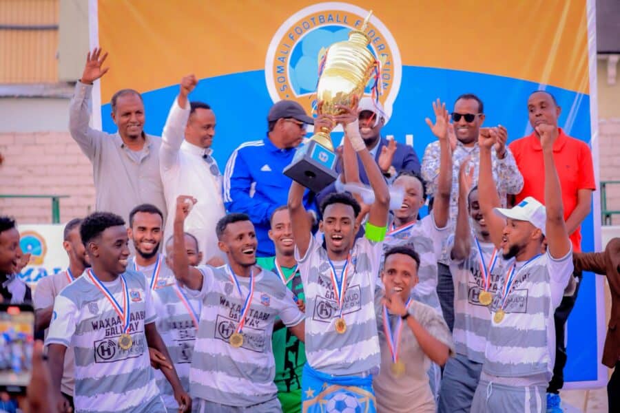 Hiil Team celebrate victory. photo: Abdulkadir Muse Osman