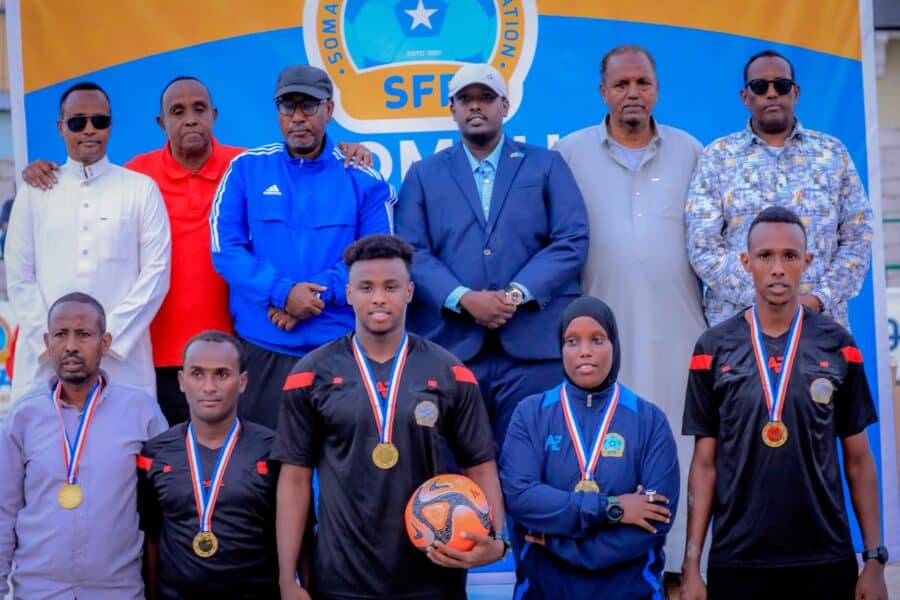 SFF officials and referees. photo: Abdulkadir Muse Osman