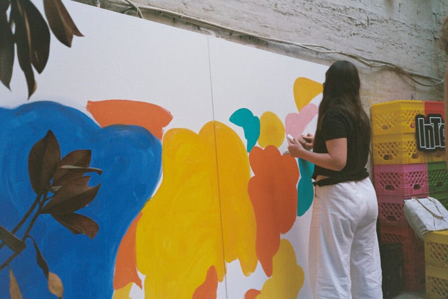 woman painting
