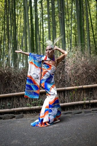 Elton Ilirjani: Global Model and Activist Fuses Performance Art with Sustainable Fashion in Japan 1