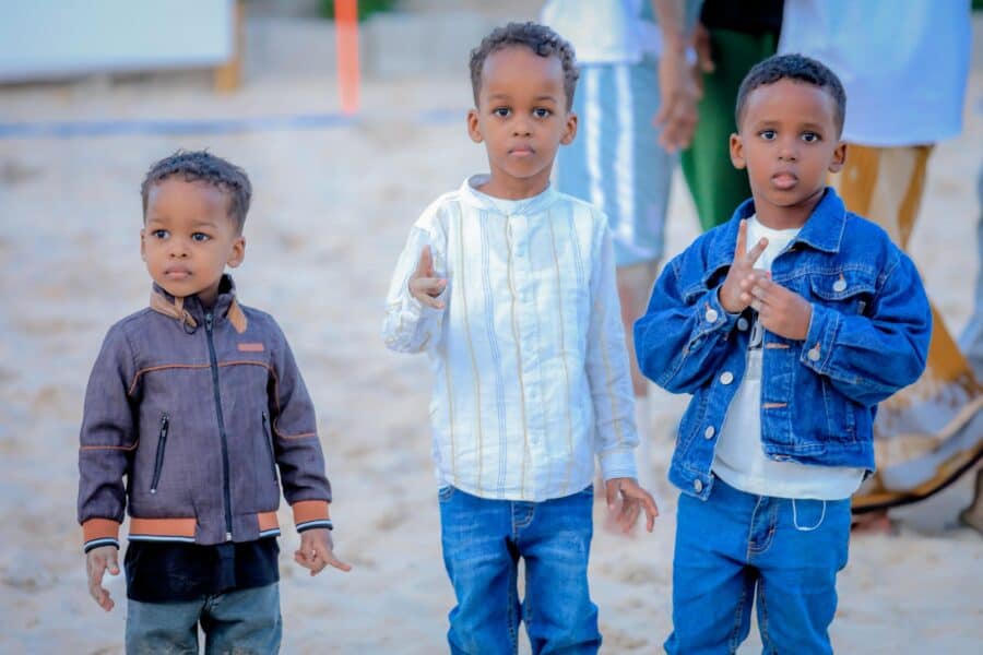 youngest football fans. photo: Abdulkadir Muse Osman