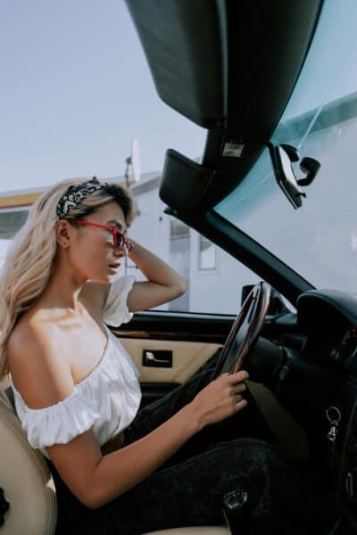 woman driving