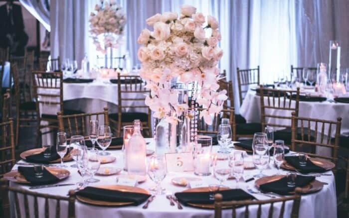 wedding setting