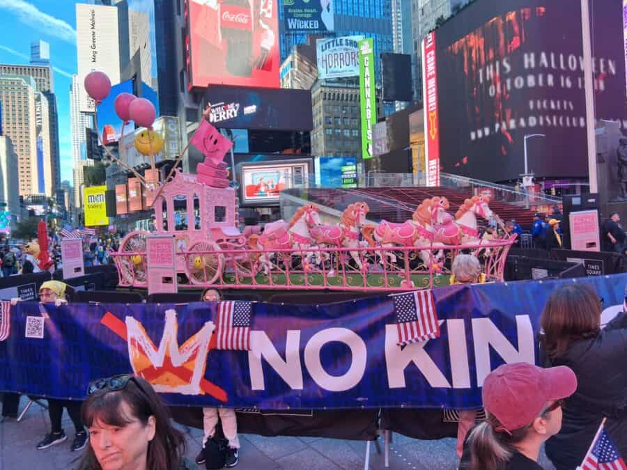 No Kings March for No Brains Protesters
