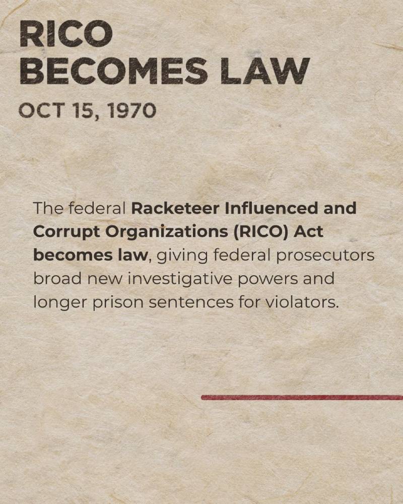 Netflix True Crime: Fear City: FBI RICO LAW Took Down America's Powerful New York Mafia Families 7 rico law image