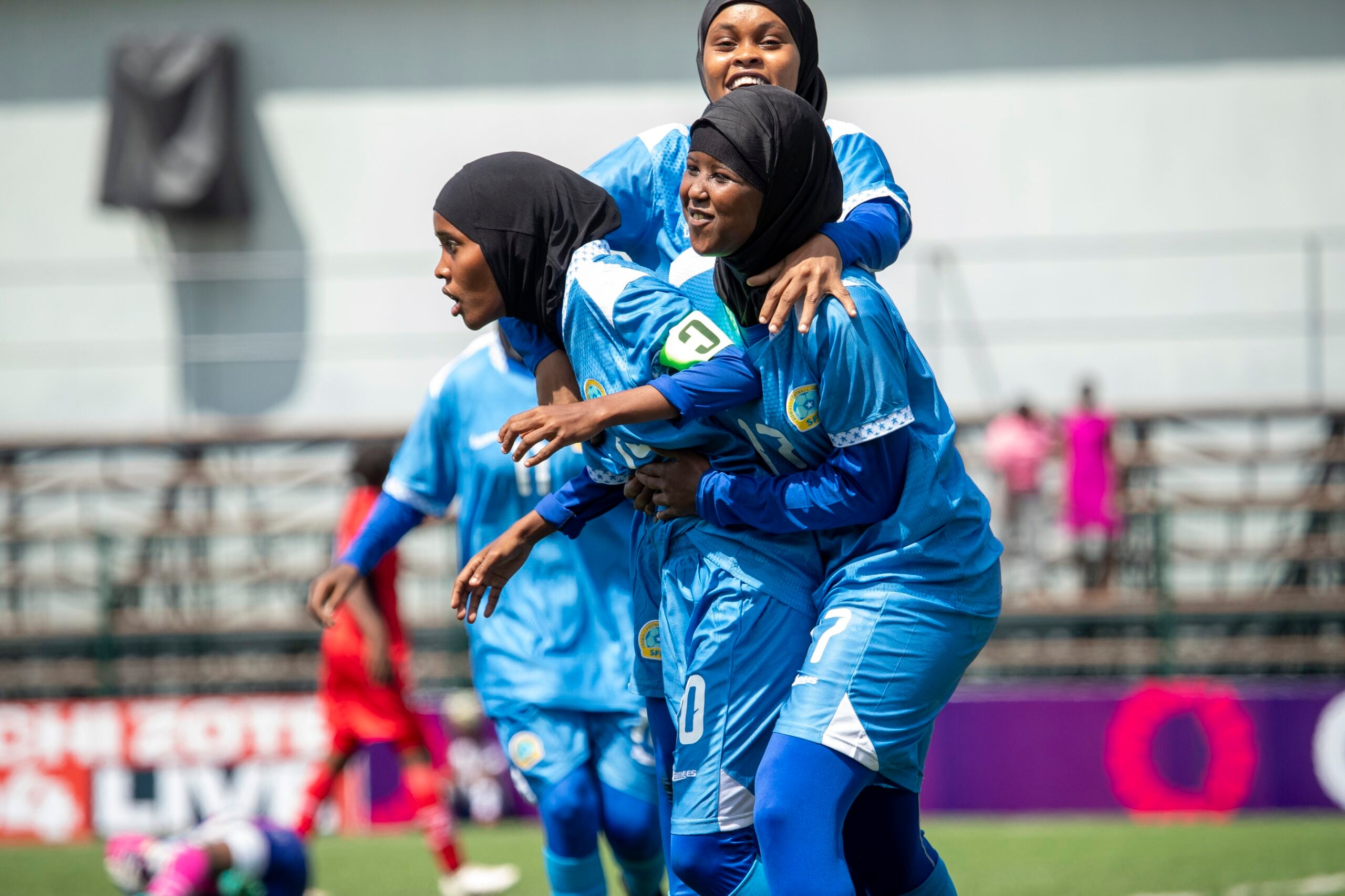 somali players celebrate
