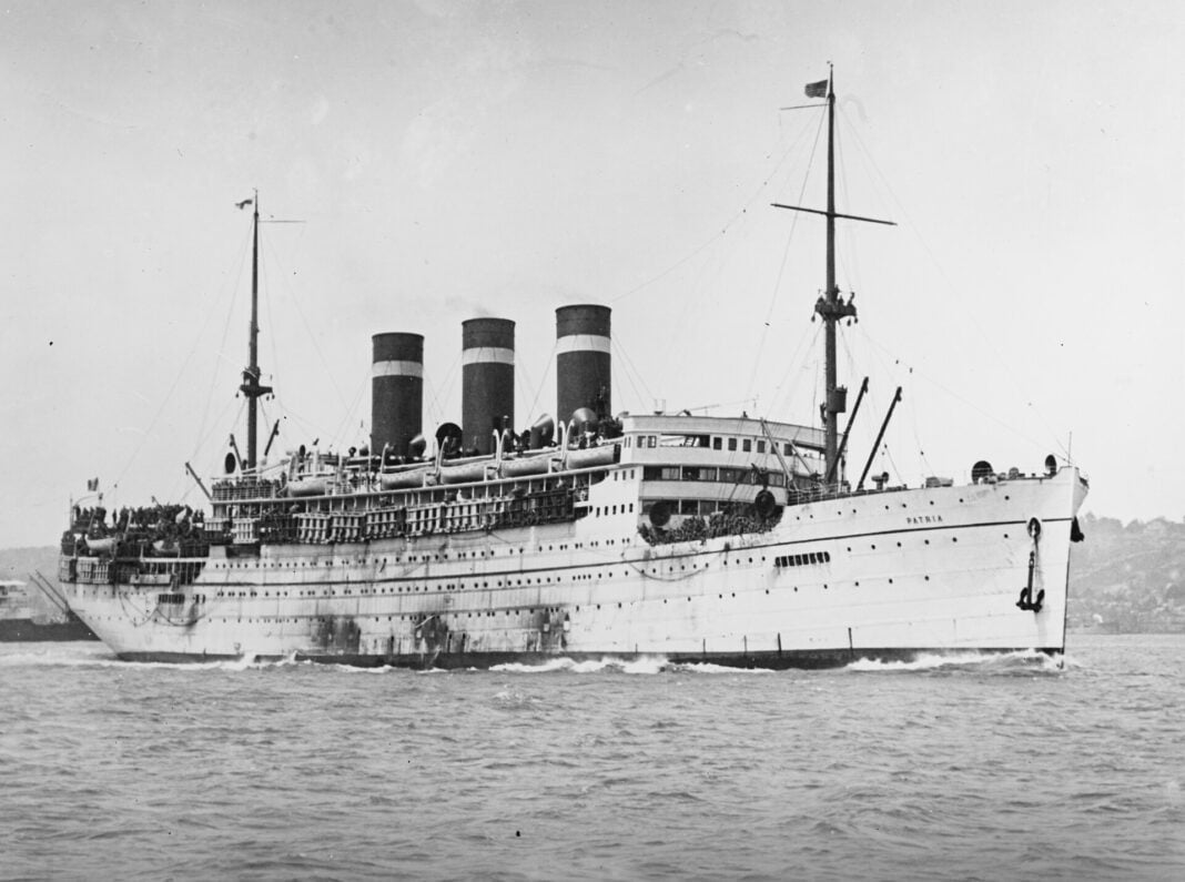 SS Patria ocean liner before the 1940 Haifa harbor disaster