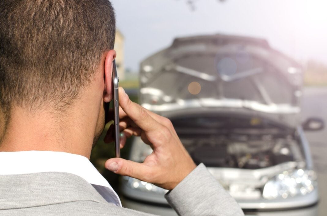 man talking on the phone
