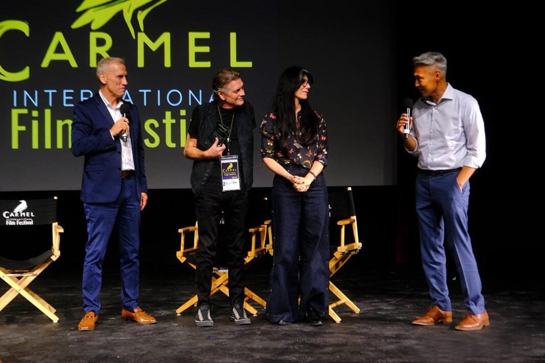 Will Roberts on stage at the 2024 Carmel International Film Festival.