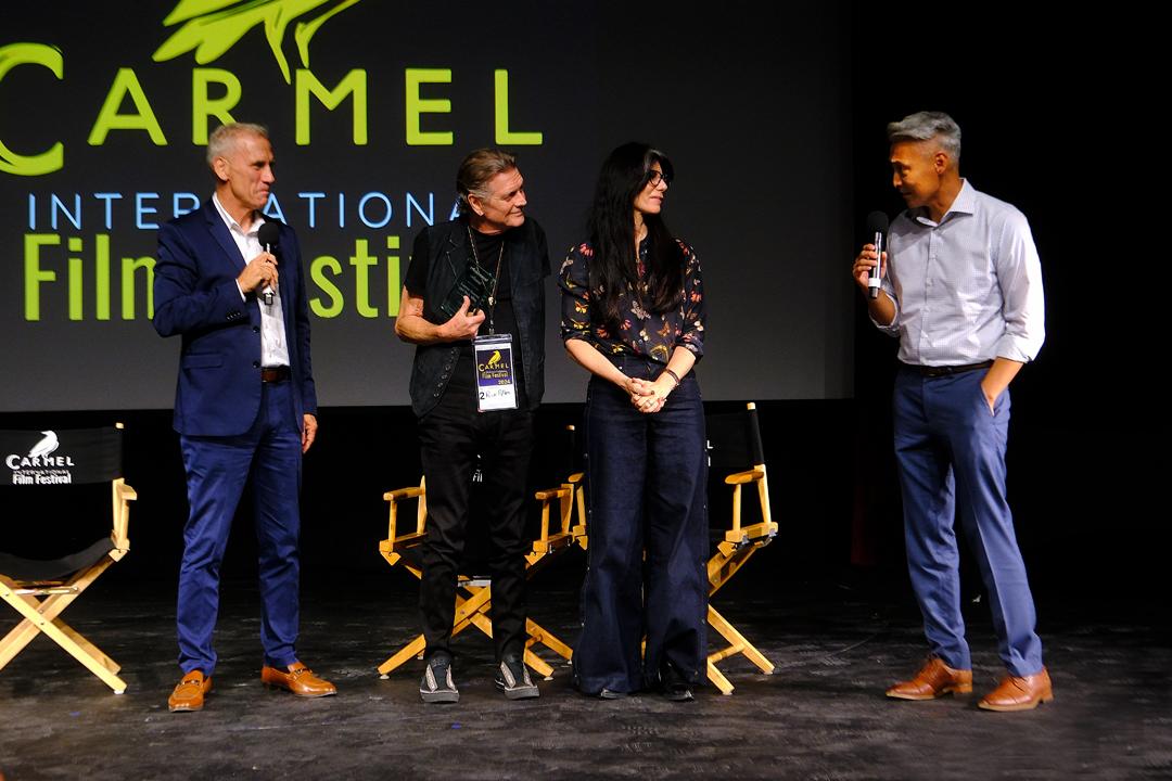 Will Roberts Returns to Carmel to Emcee International Film Festival 1 Will Roberts on stage at the 2024 Carmel International Film Festival.
